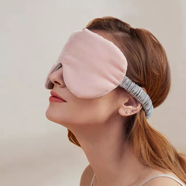 3D Eye Mask Soft Sleep Relieve Stress Weighted Eye Mask Para sa Pagtulog13