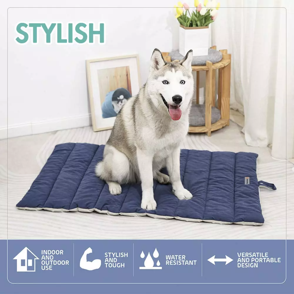 Neperšlampamas plaunamas šunų lovos kilimėlis