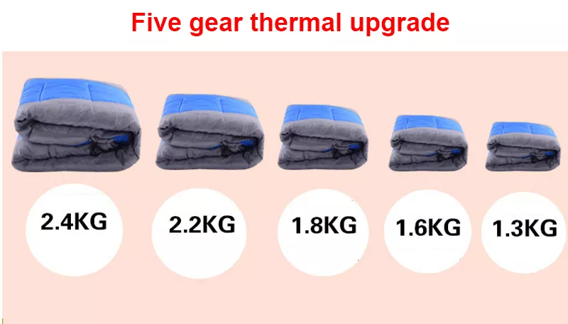 Ultralahka nepremočljiva spalna vreča za kampiranje za vse sezone, zimska podloga12