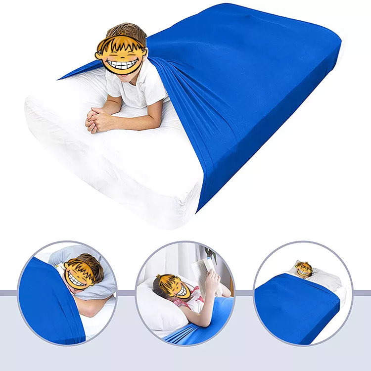 بطانية ضغط قابلة للتنفس ملاءة سرير مريحة للنوم الحسي 9