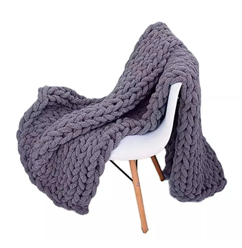 I-Chunky Knit Chenille Blanket