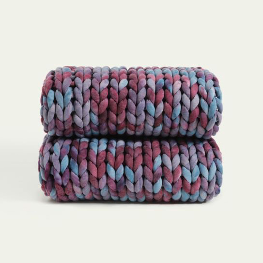 Custom Cotton Cable Mucheche Chunky Knitted Blanket Uye Pillow 4