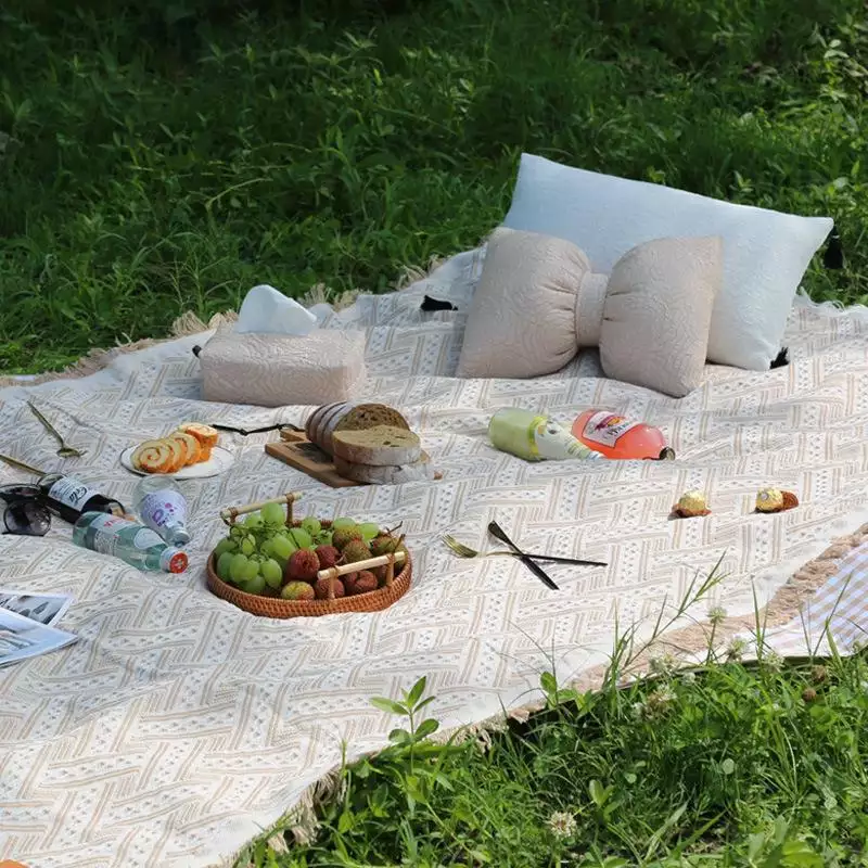 Fanmi deyò gwo pliable imperméable piknik dra Mat3