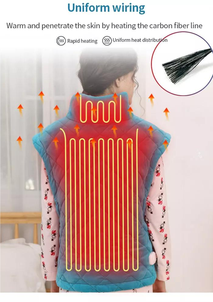 Греење гравитациски подлога за шал за вратот и грбот3
