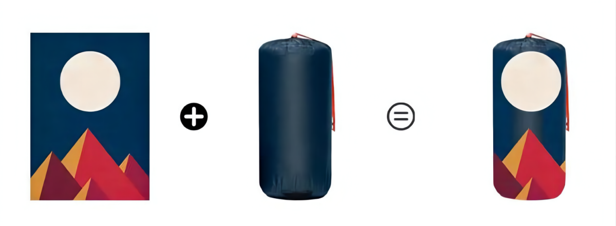 Nyomtatott, vízálló hordozható könnyű csomagolható kempingtúra, utazás lefelé puffadt takaró (1)(1) - 副本