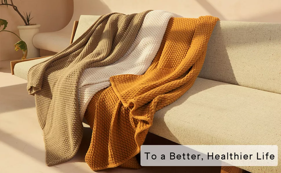 Sofa Luxury Acrylic Knit Throw Blanket