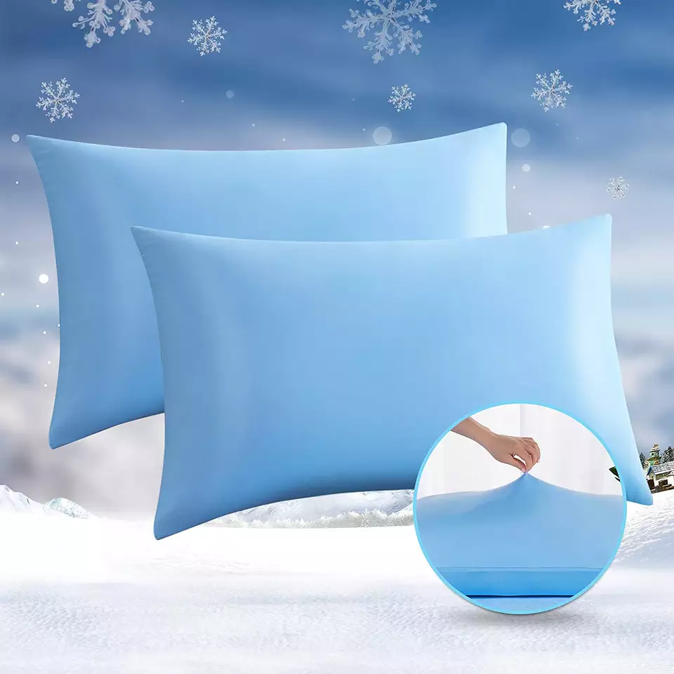 Mosamo oa Lehlabula Sekoahelo sa Mofumahali Size Cooling Pillow Cases7
