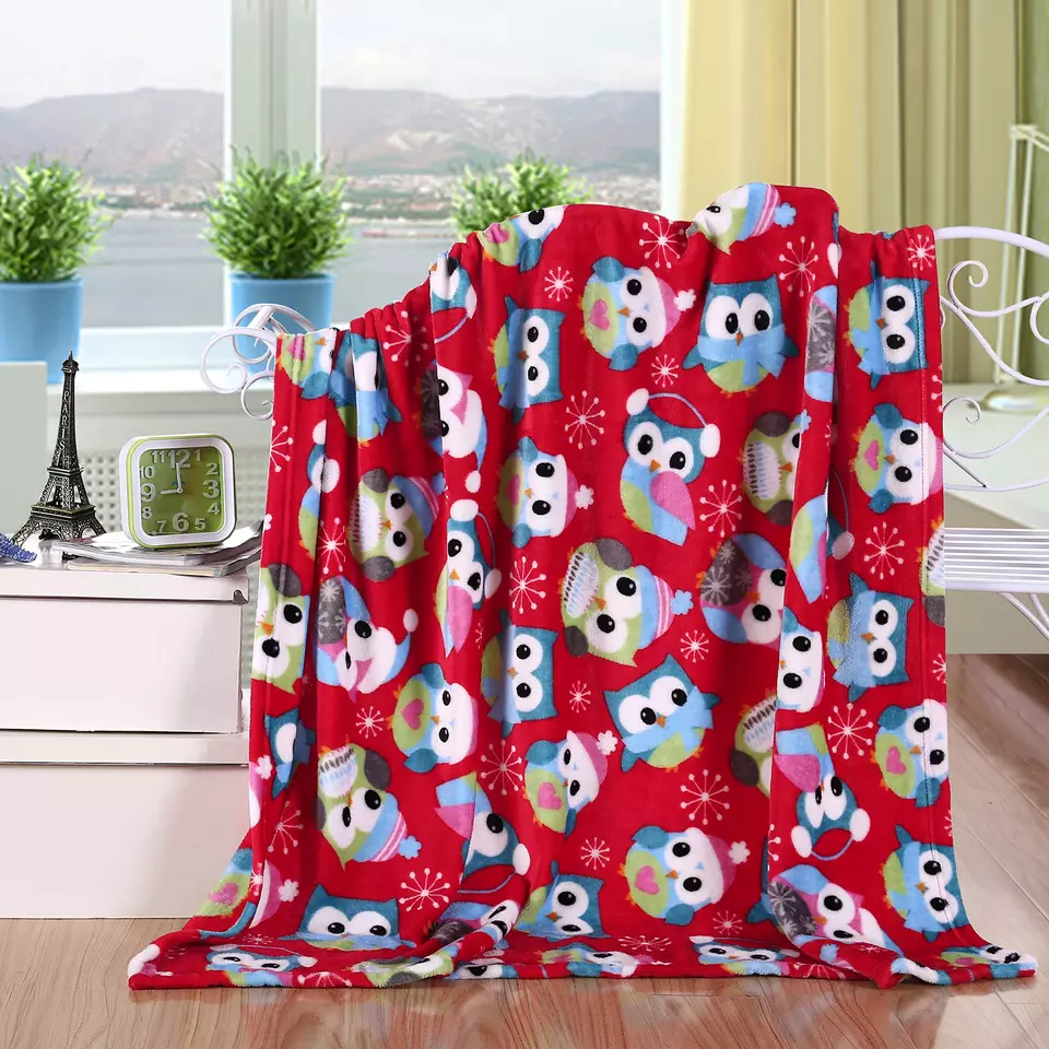 Wholesale Custom Printed Christmas Tree Blanket Christmas Flannel Fleece Throw Blanket5