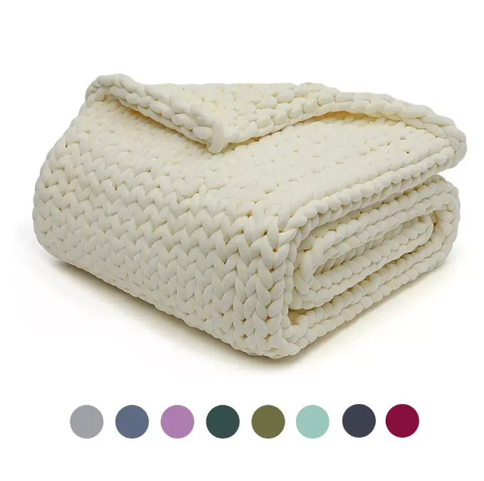 Chunky Knit Weighted Blanket