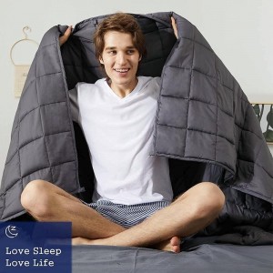 Duvet-style weighted blankets
