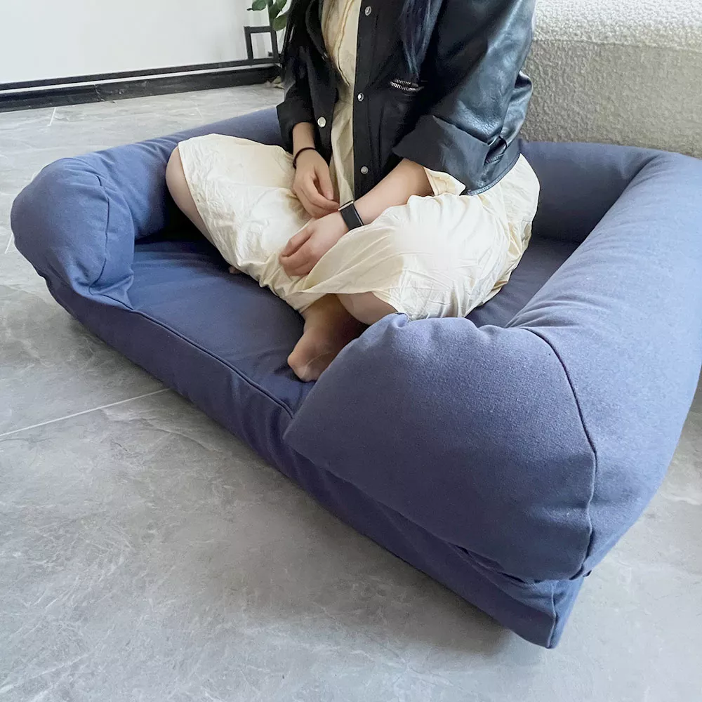 Oversized Size Wear-resisting Canvas Memory Foam Dog Sofa Bed6