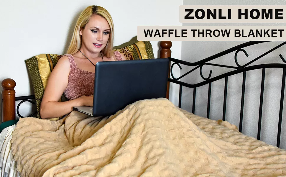 Waffle Woven Throw Blanket