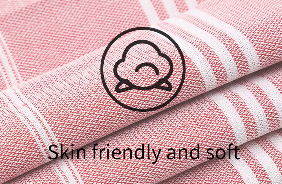 Wholesale Quality Renewable Fabric Sand Less Robe Stripe Big Turkish Hooded Beach Towels Bath5