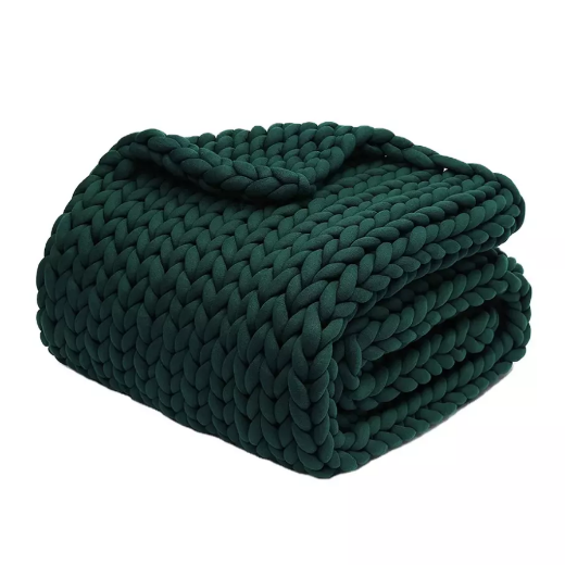 Wholesale Warm Handmade Soft Chunky Knit Blanket2